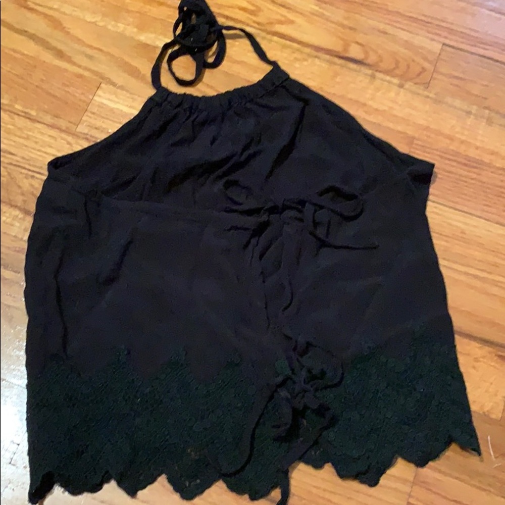 Black Halter Top - Picture 2 of 3